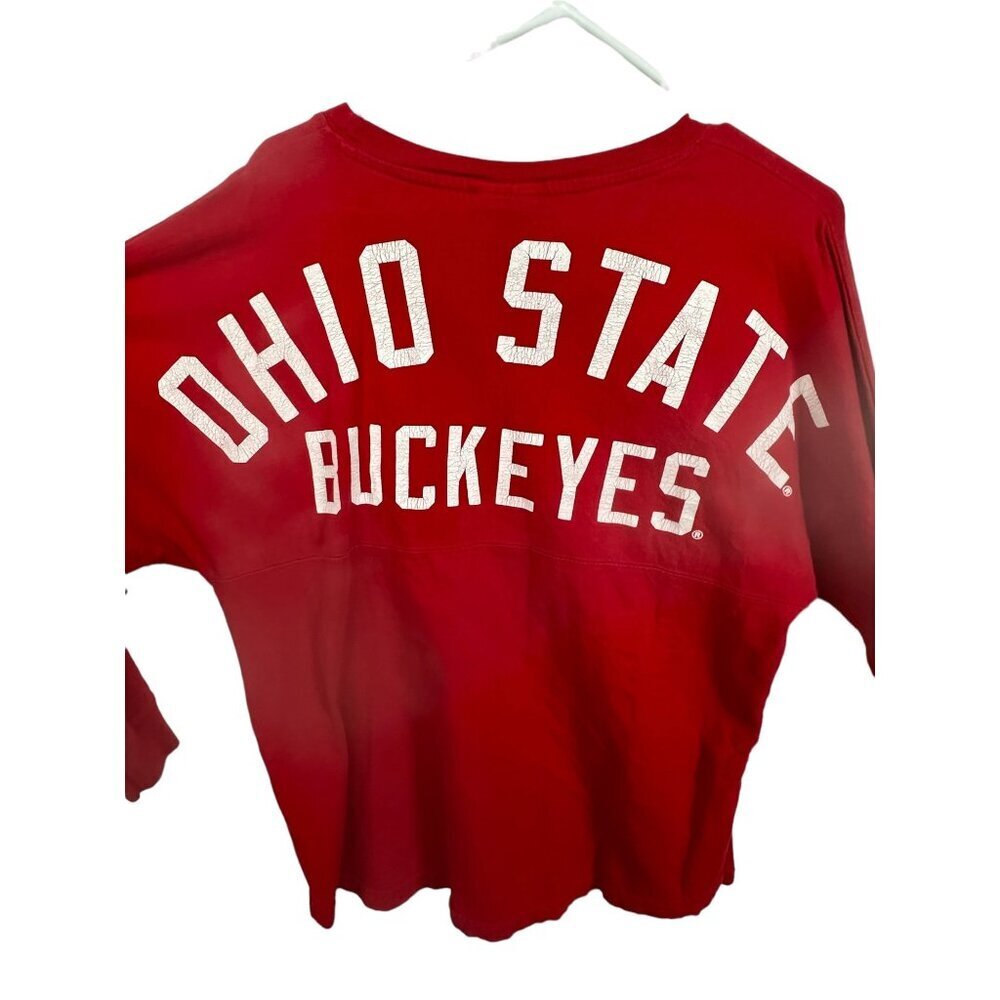 J. America, red Ohio State Buckeyes T-shirt,‎ size small